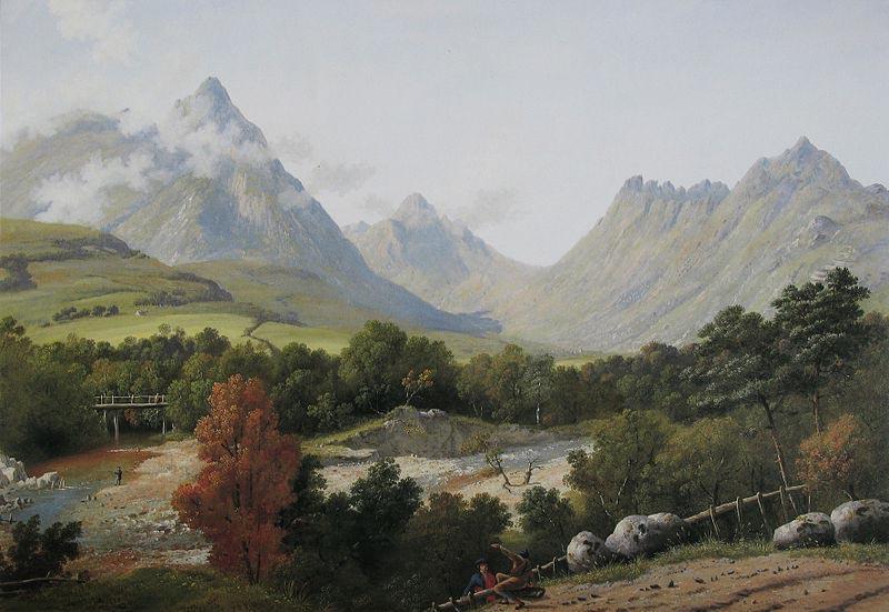 John Knox Arran, Glen Sannox Sweden oil painting art